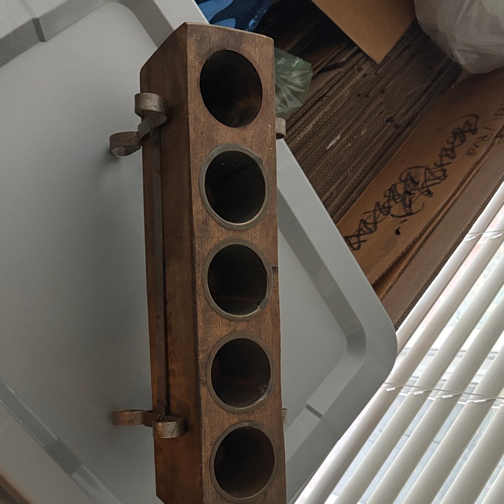 5 Hole Sugar Mold with 5 Tin Inserts - Picture 2 of 5